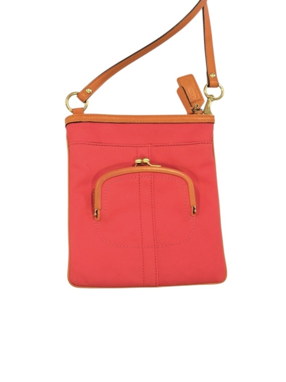 Coach RARE Vintage Bonnie Cashin-Carry Kisslock Coin Pocket Crossbody Bag - Picture 3 of 13